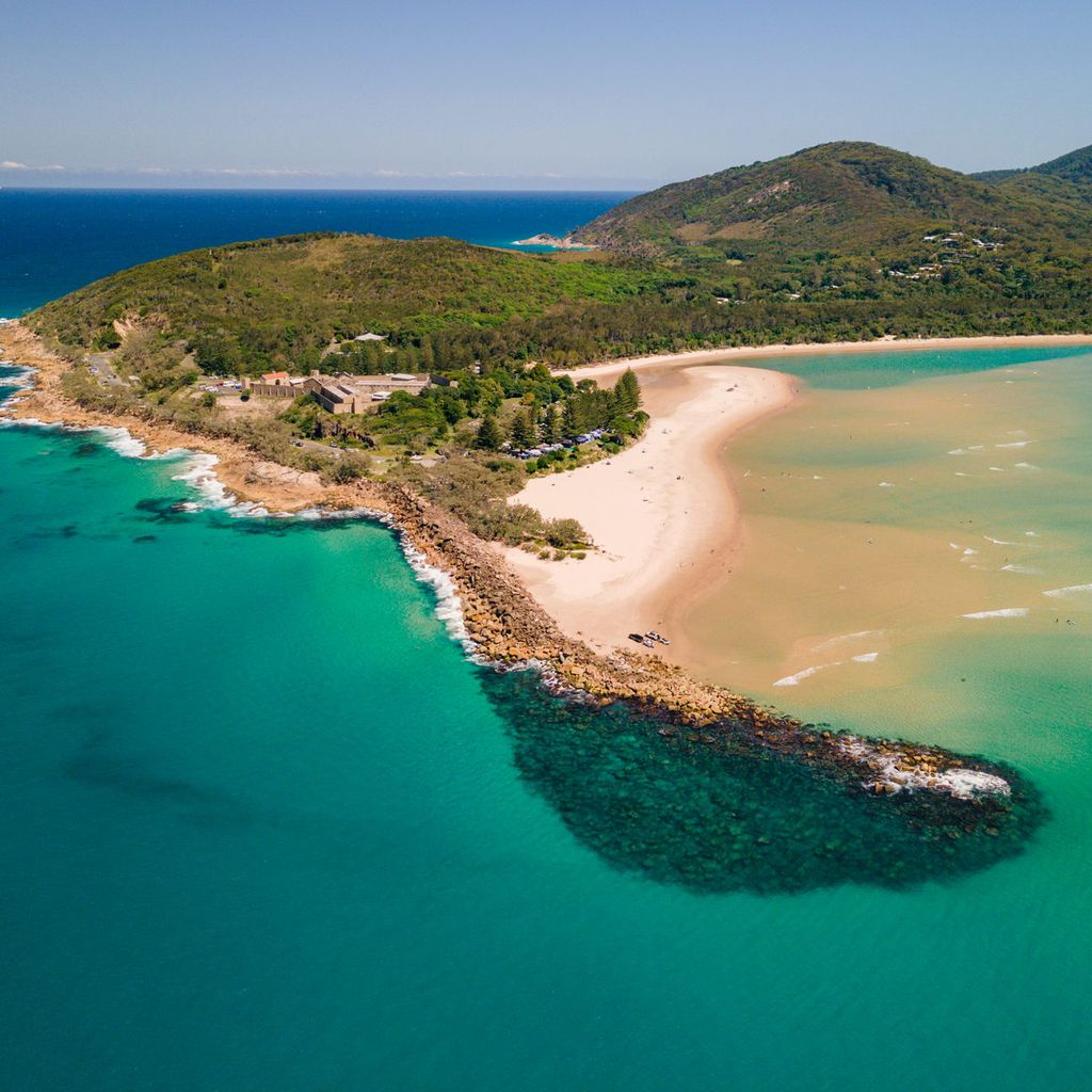 Trial Bay aerial view.