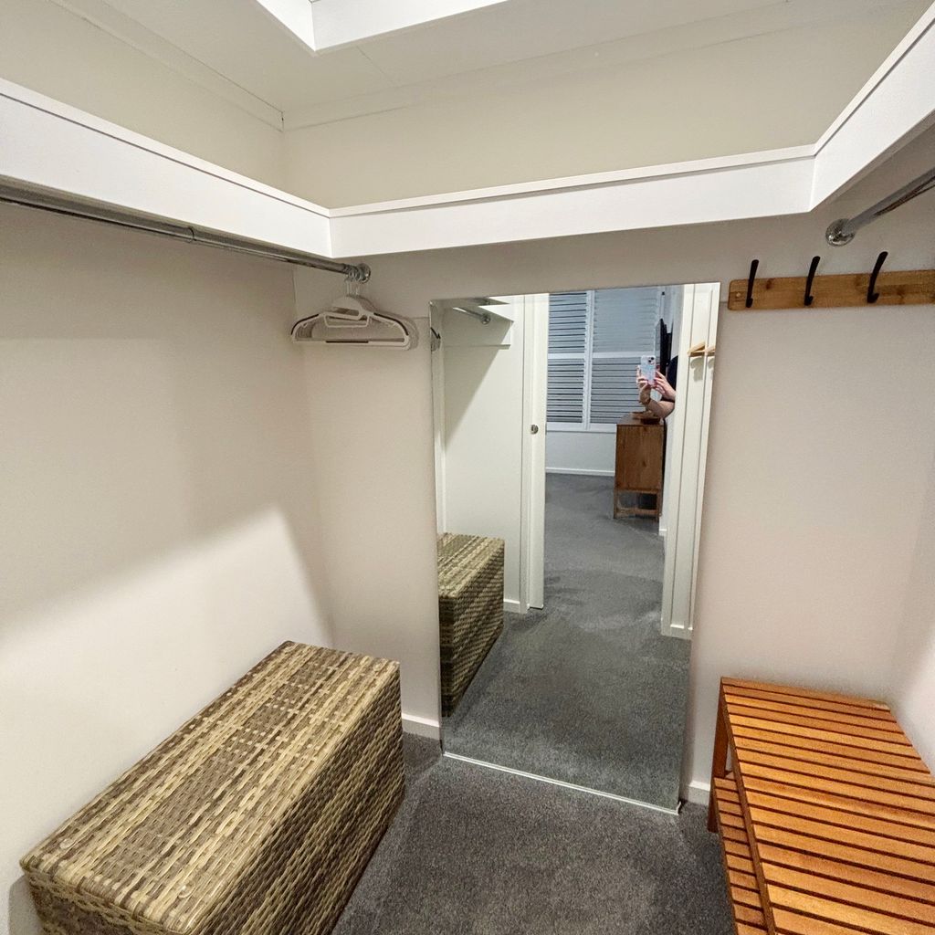 Master bedroom walk-in robe. 