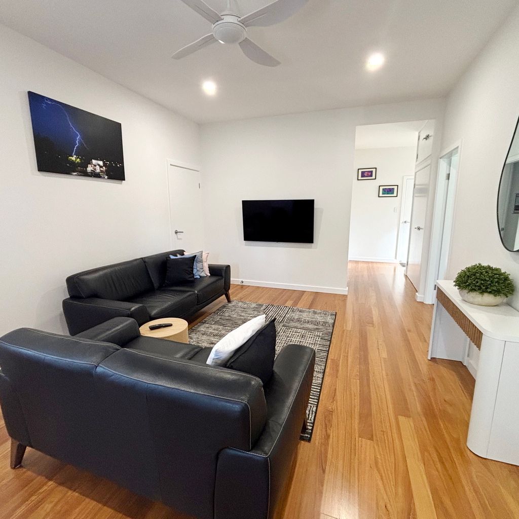 Downstairs living area.
