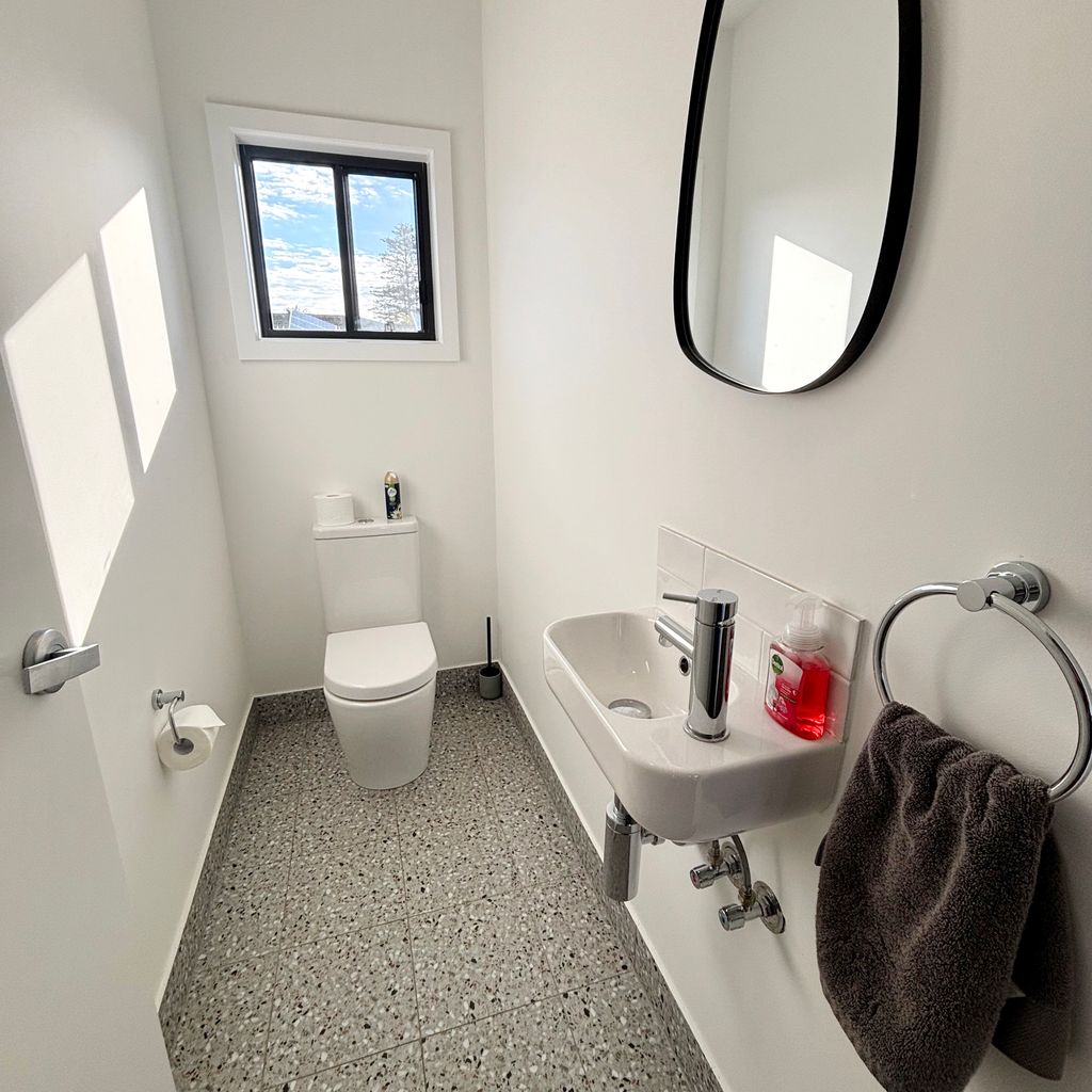 Separate toilet. 