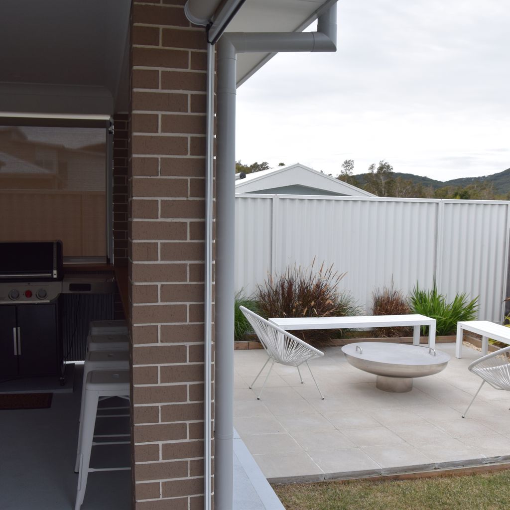 BBQ area and fire pit.