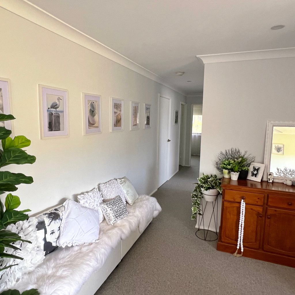 Sitting area and hallway.