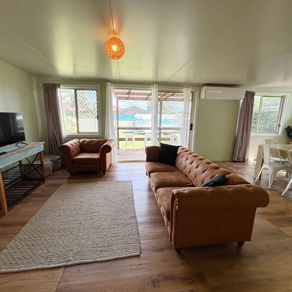Living area and dining. 
