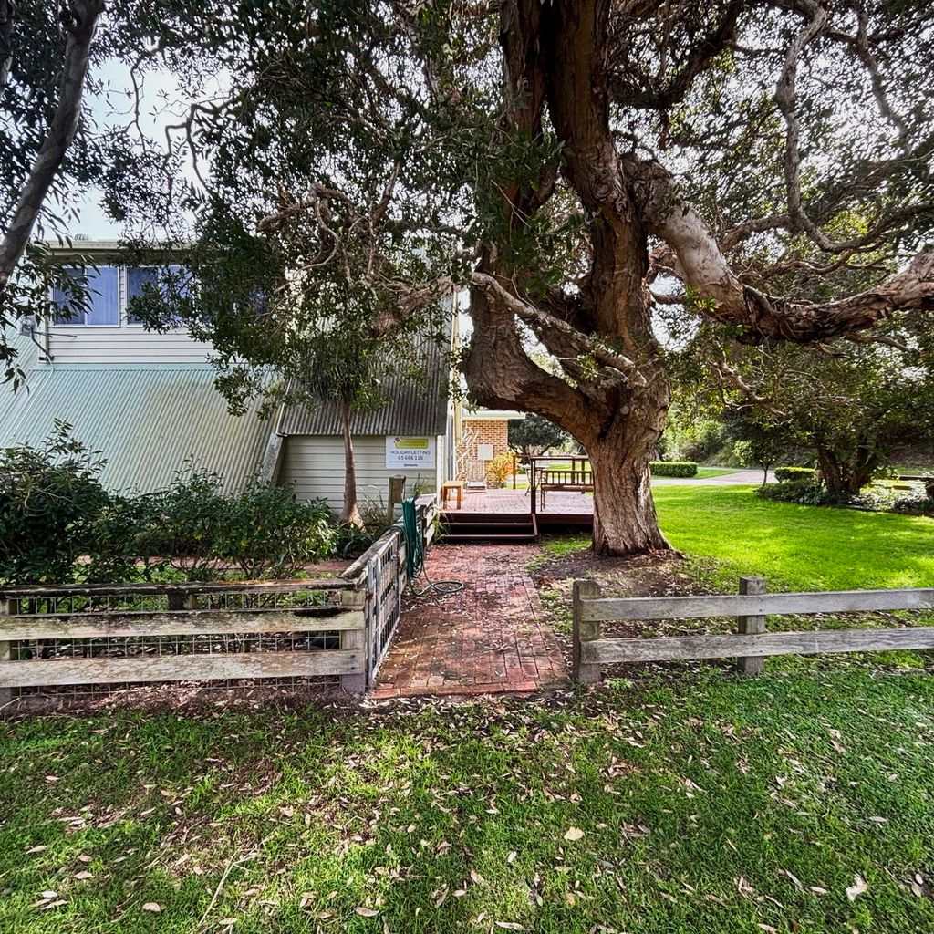 Side access and backyard. 
