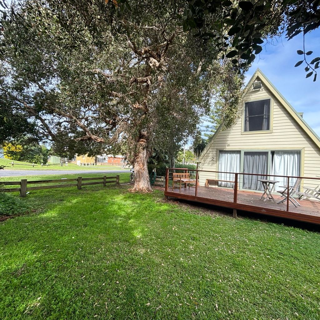 Back deck and backyard. 