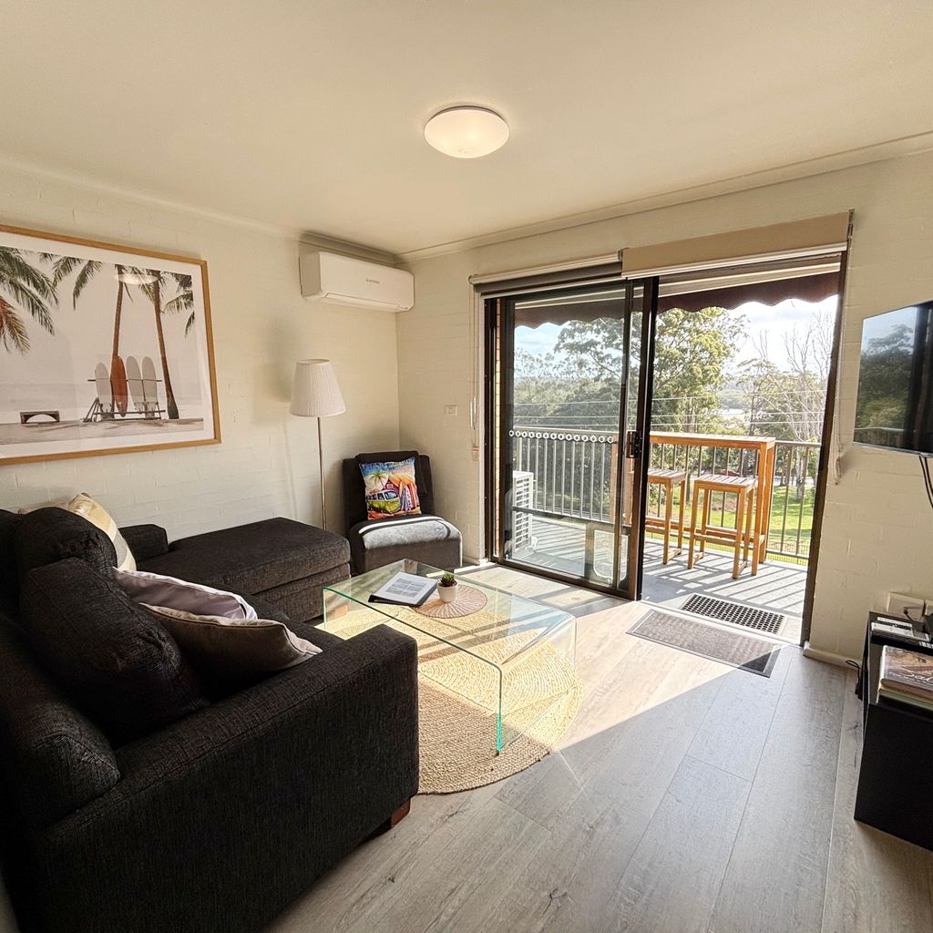 Living area and balcony. 