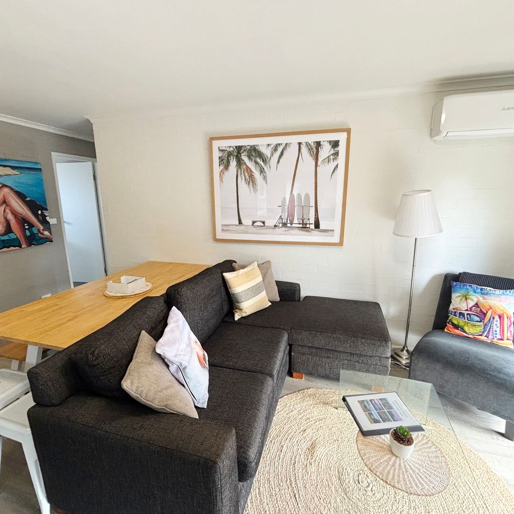 Living area and dining. 