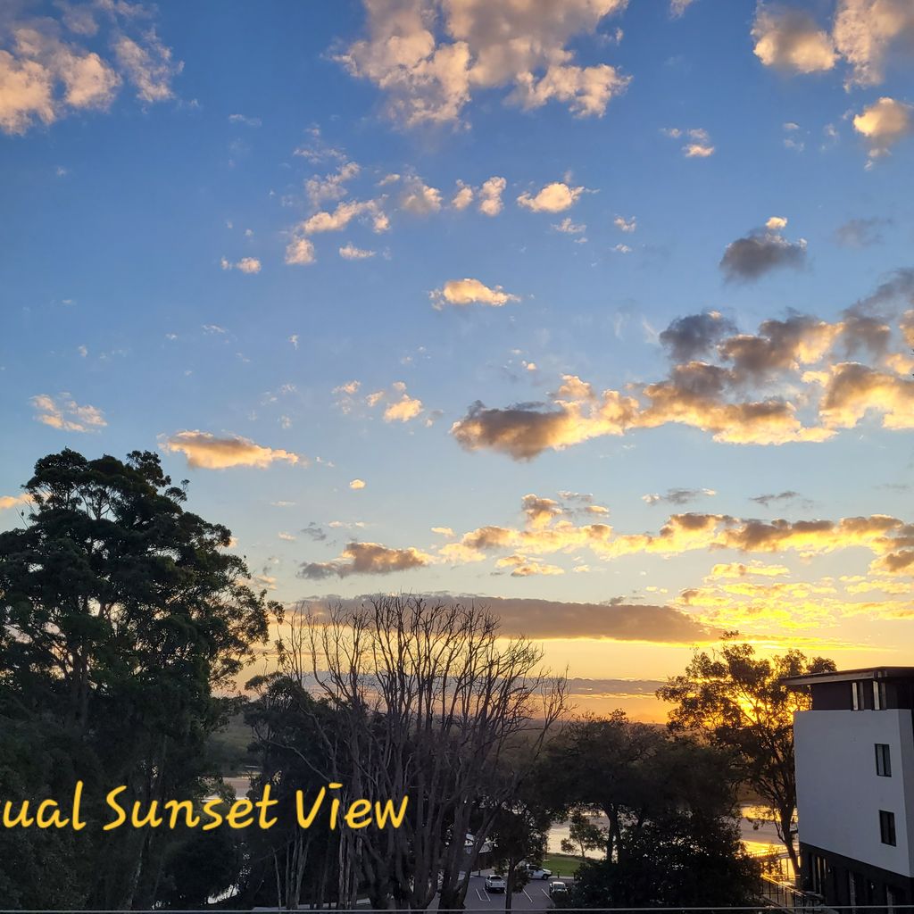 Sunsets from the balcony.