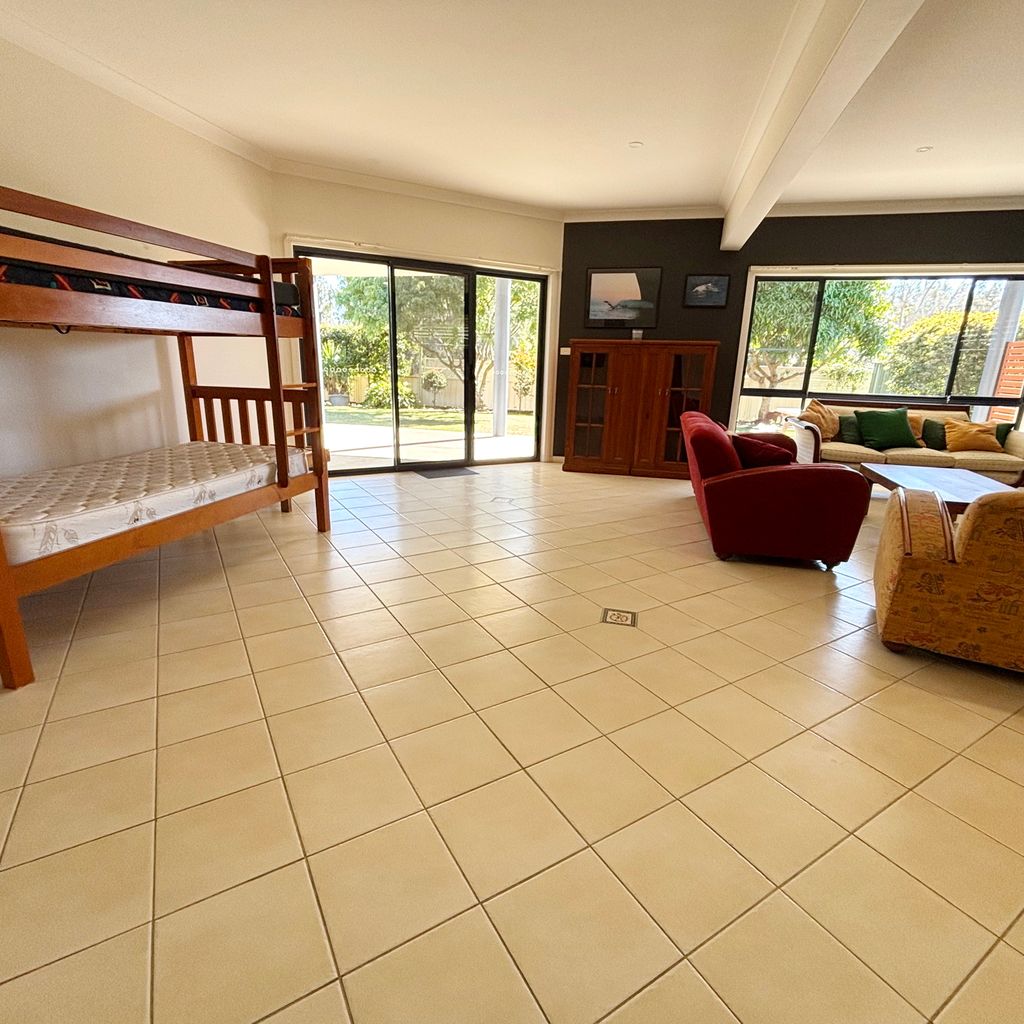 Downstairs entertainment area. 