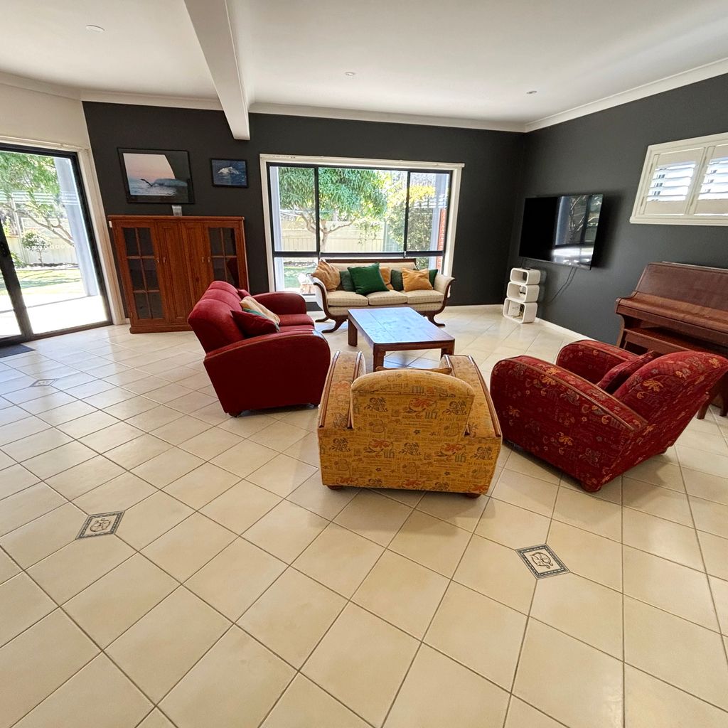 Downstairs entertainment area. 