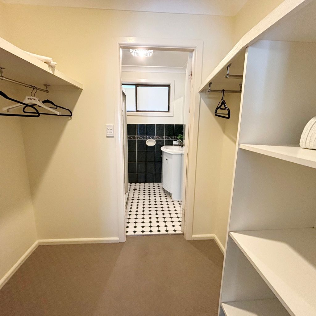 Master walk-in robe and ensuite. 