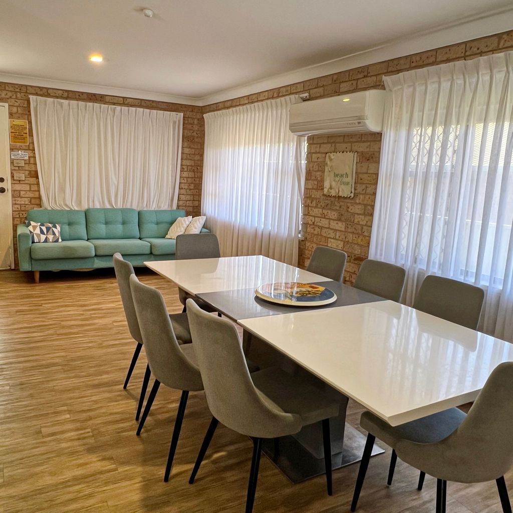 Dining area and sitting room.