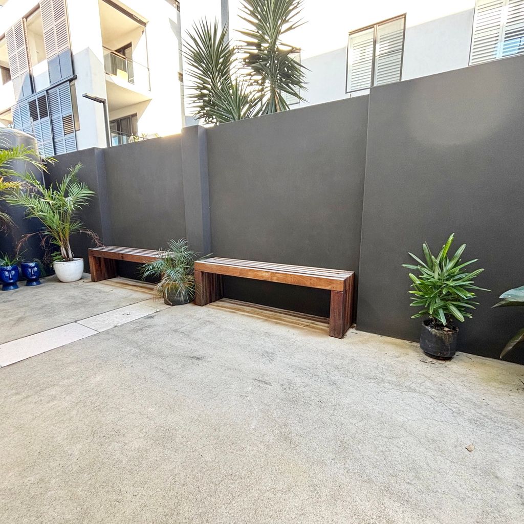 Private courtyard from Master bedroom. 