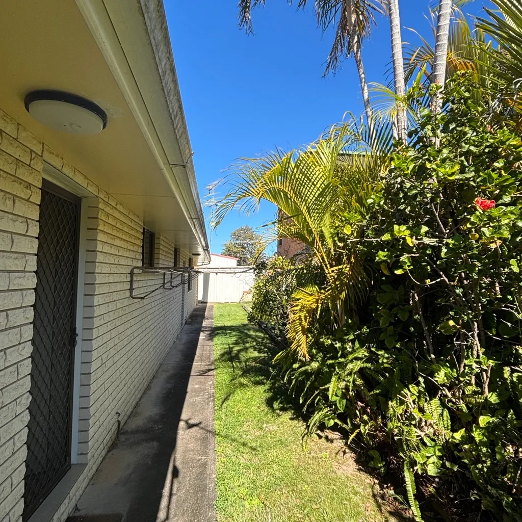 Side of property. 