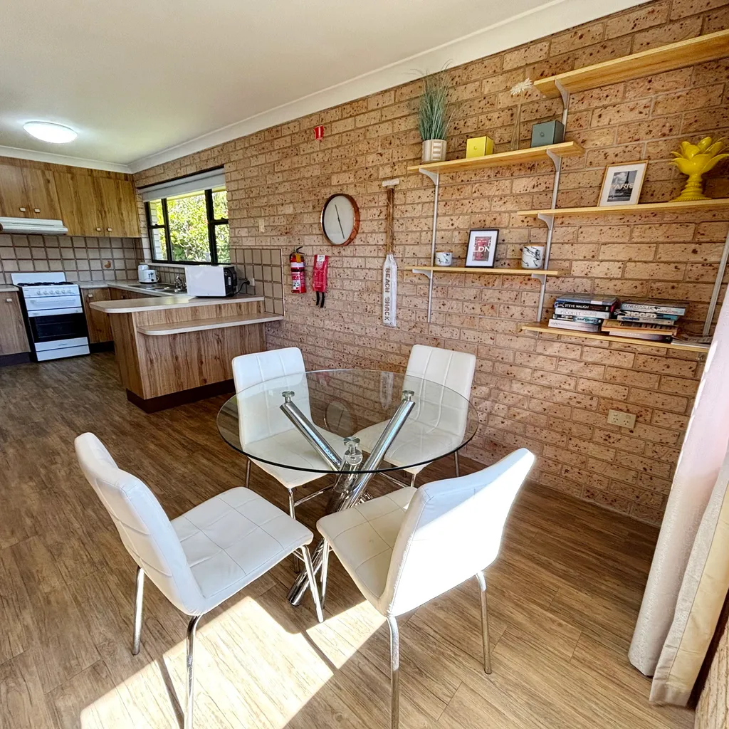 Dining area and kitchen. 