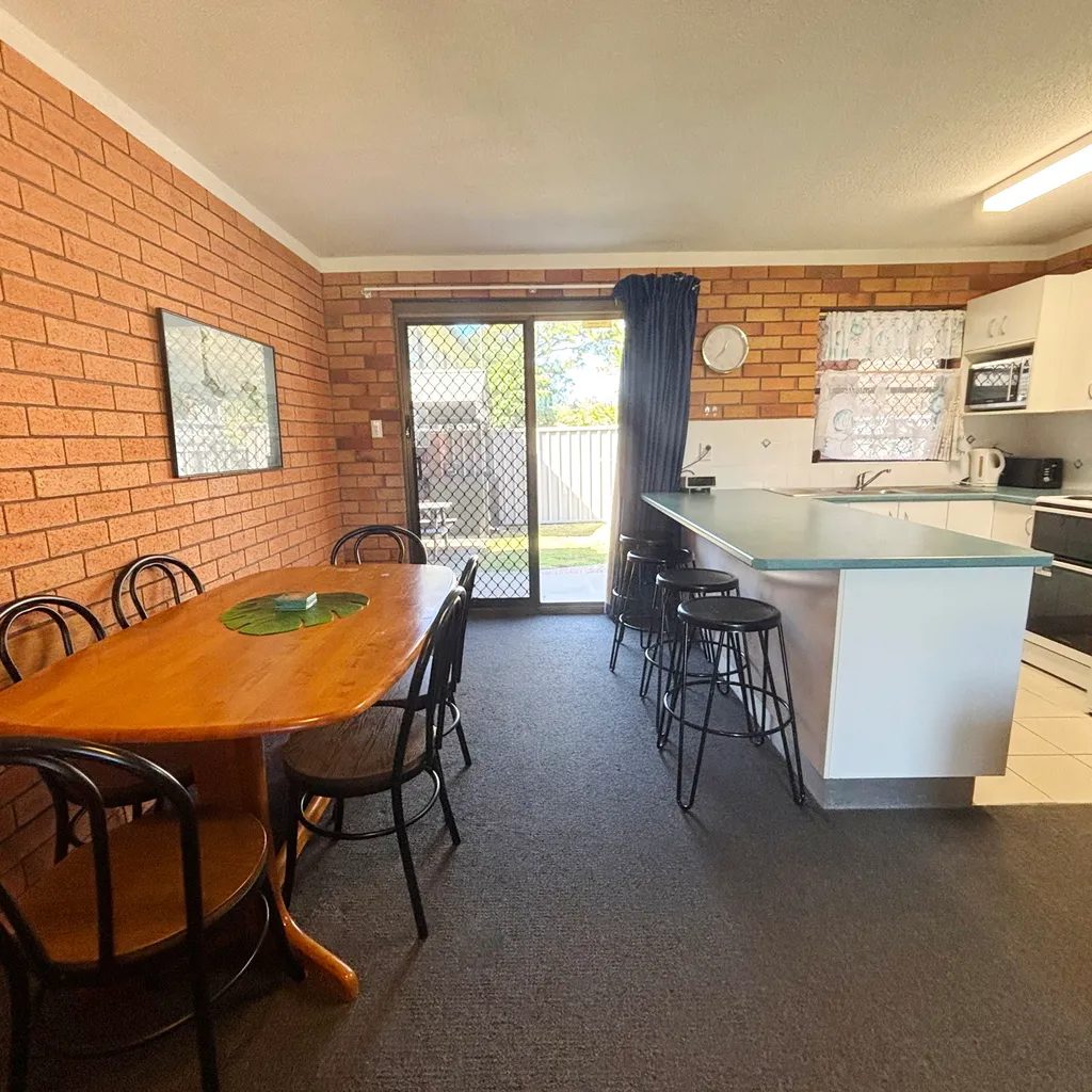 Dining area and kitchen. 