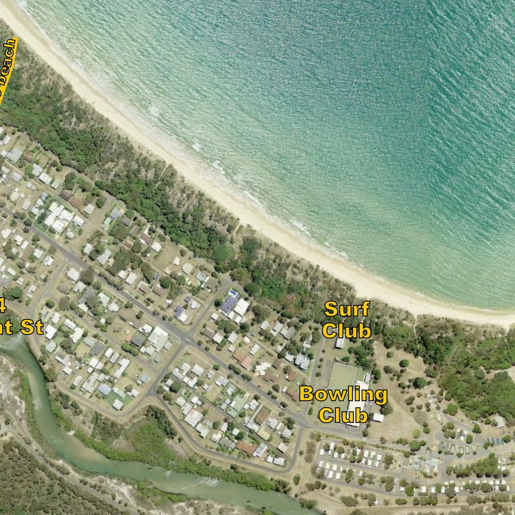 Aerial view of the property.