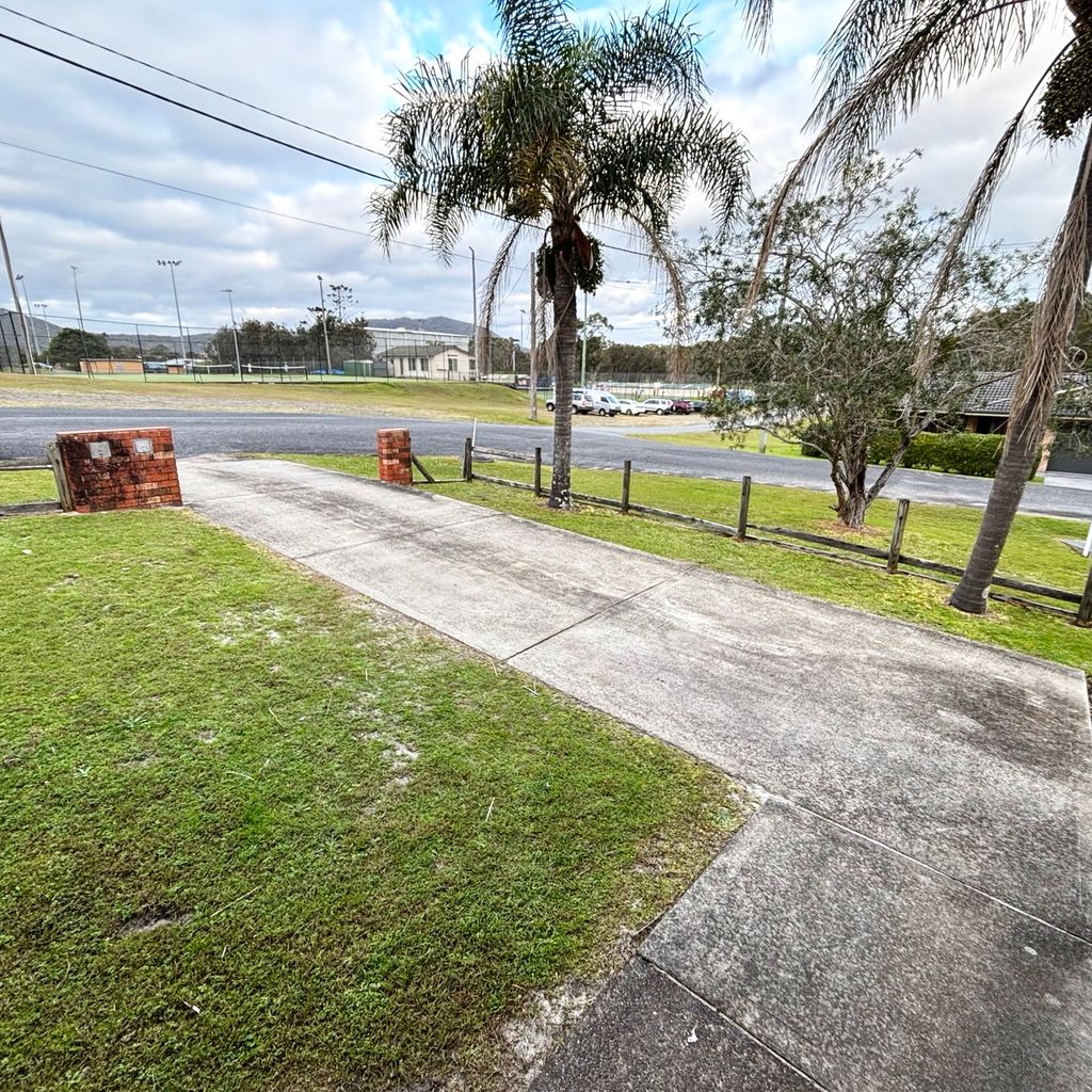 View towards SWR Country Club tennis courts. 