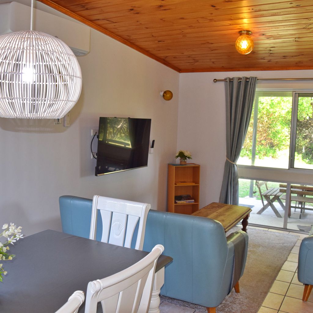 Dining and living area.
