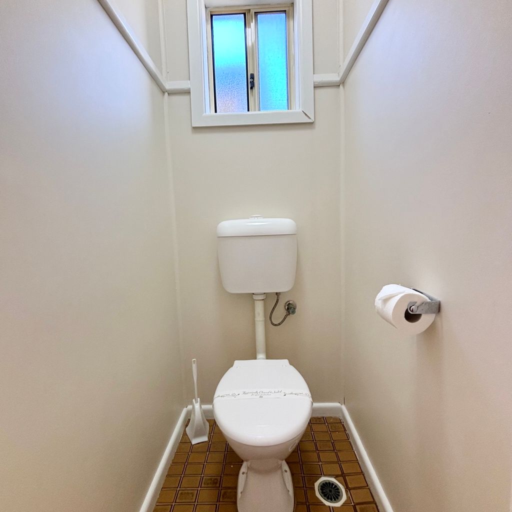 Separate toilet. 