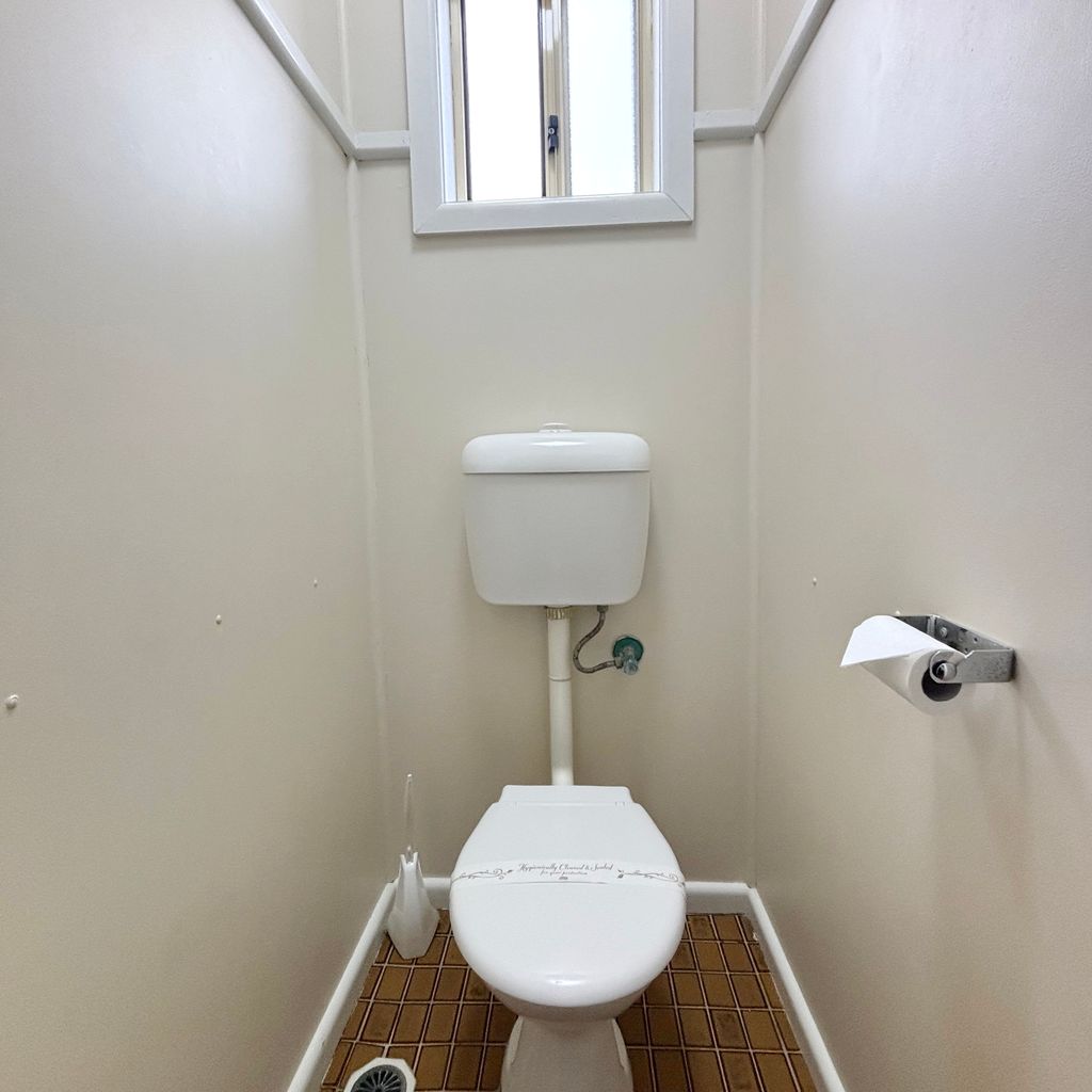 Separate toilet. 