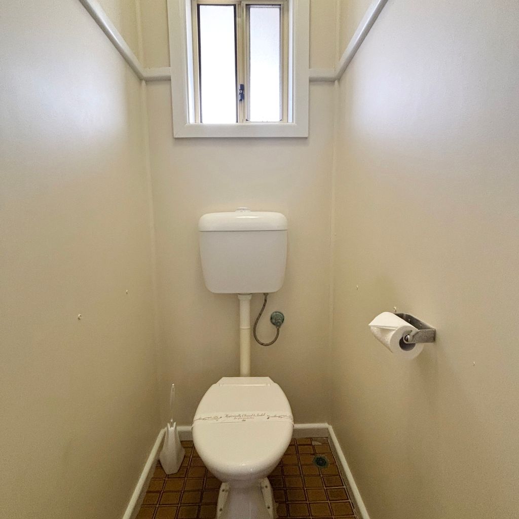 Separate toilet. 