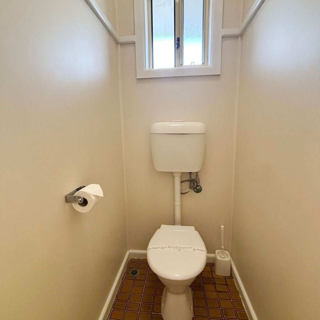 Separate toilet. 