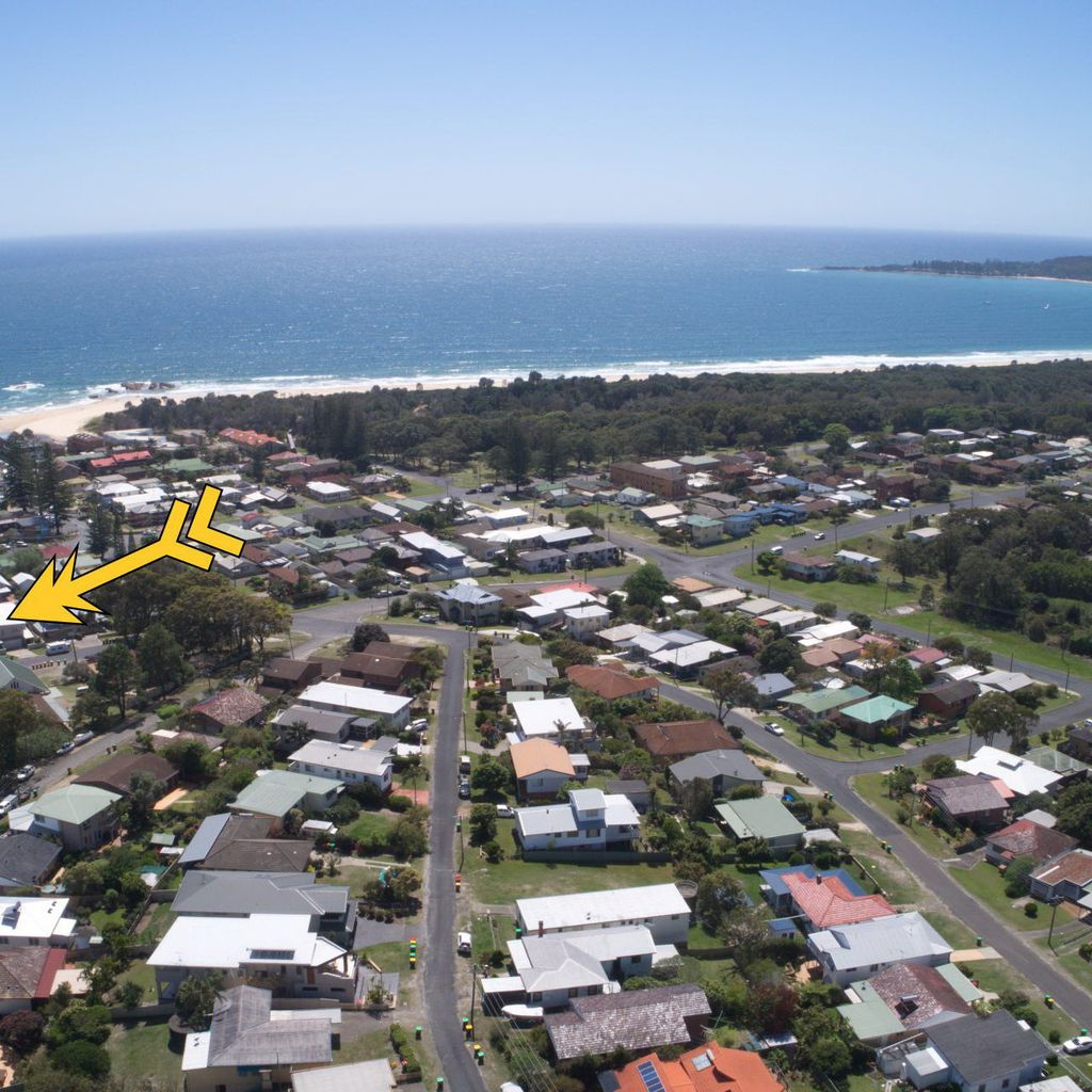 Aerial view of the property location.