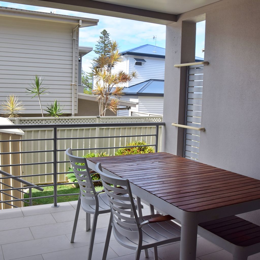 Outdoor dining area.