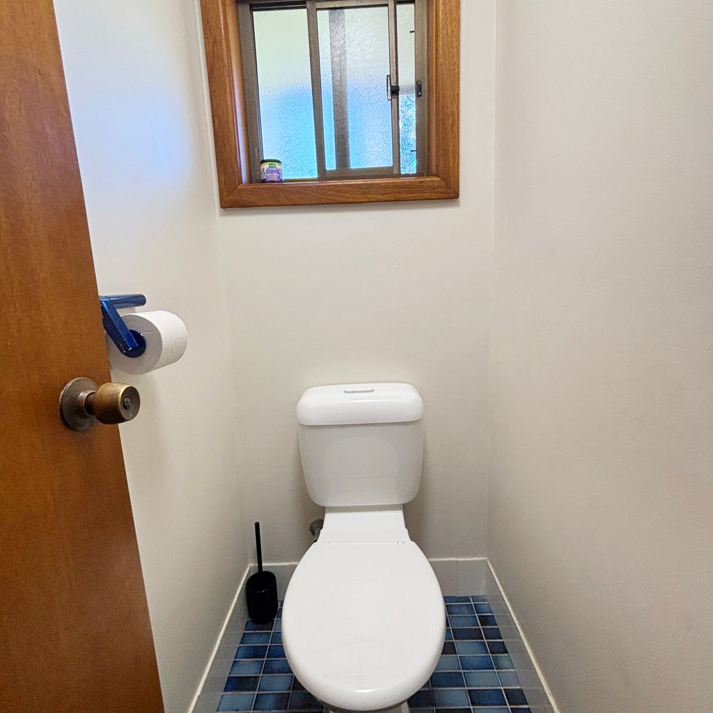 Separate toilet. 