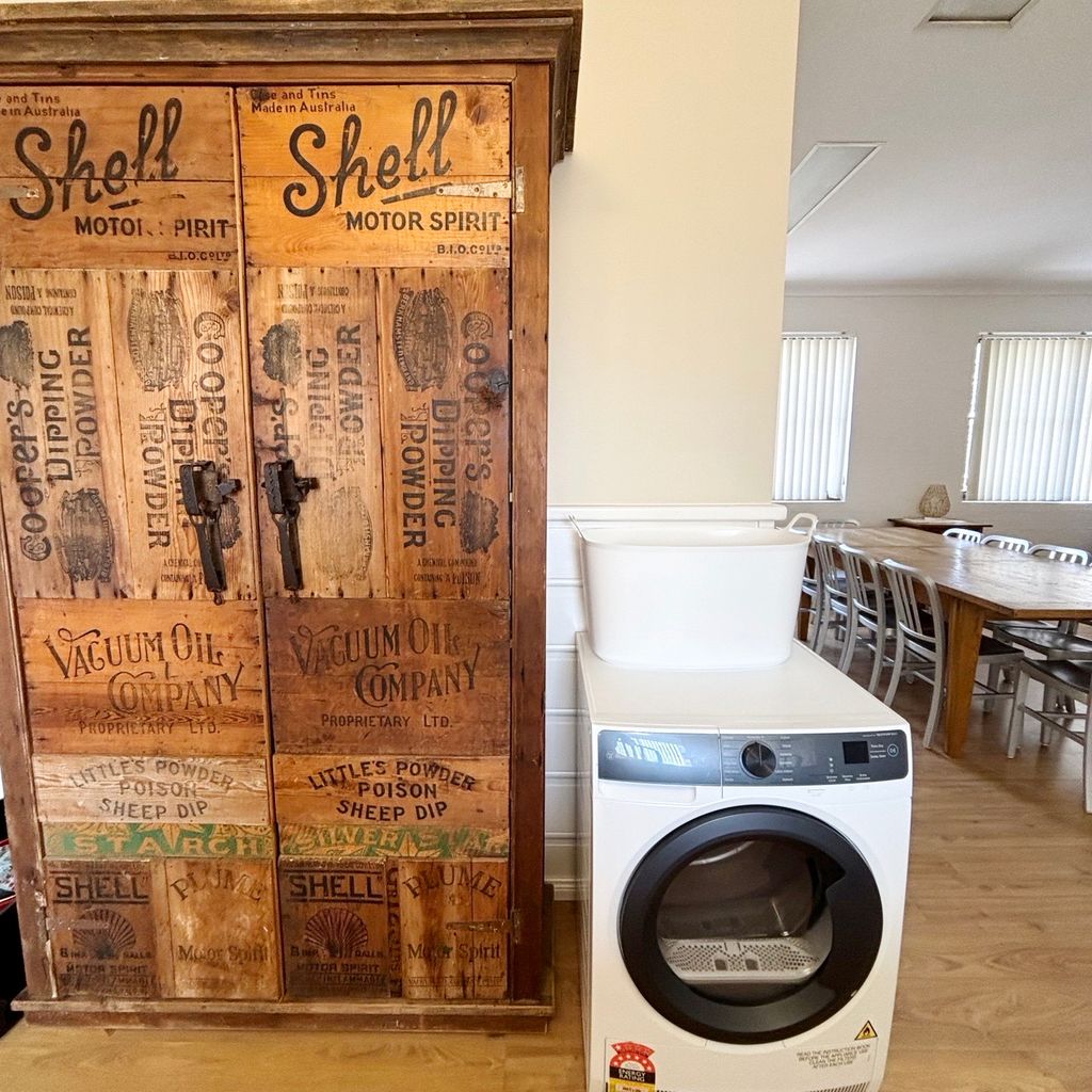 Laundry combined with Kitchen. 
