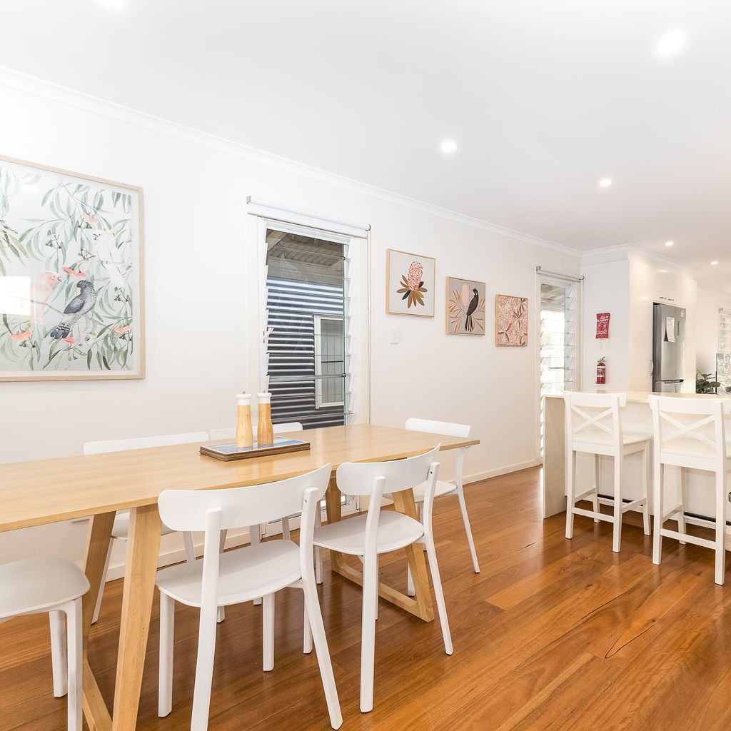 Dining area and kitchen.