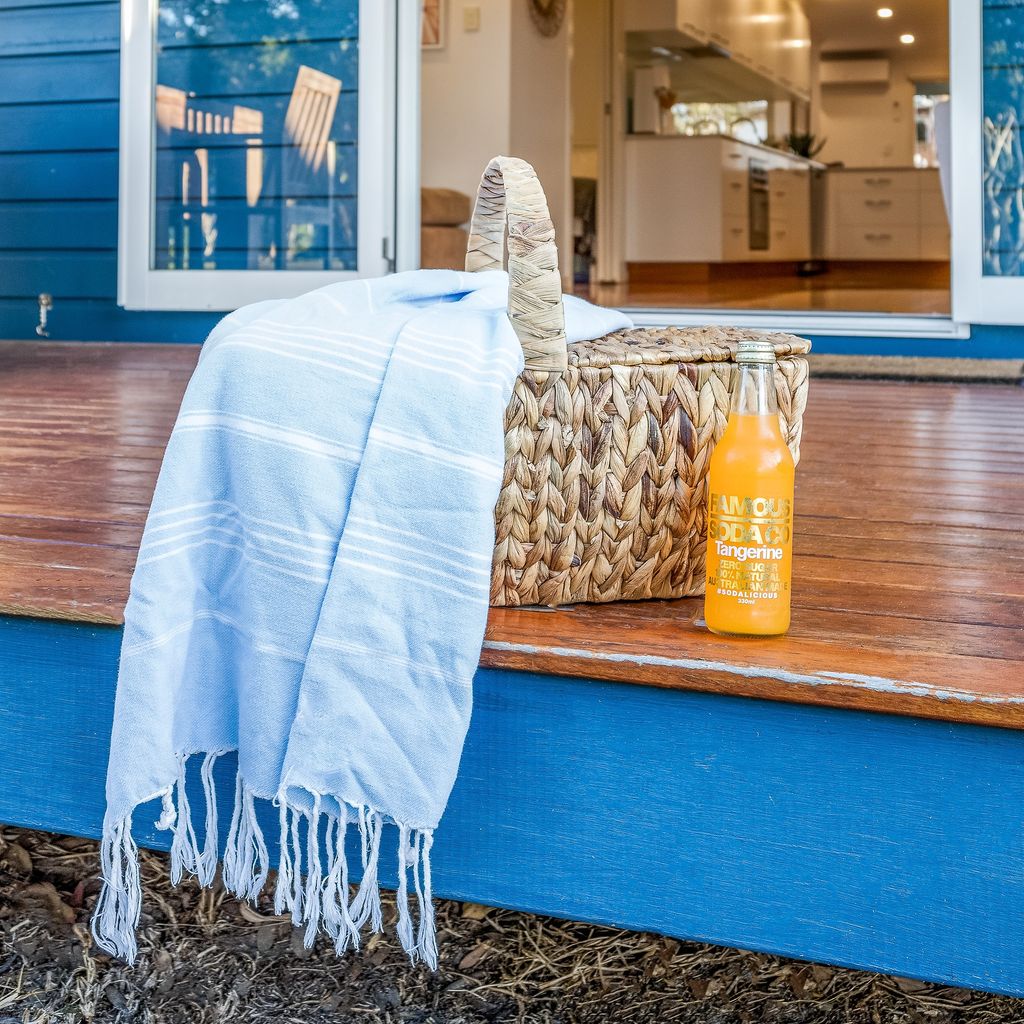 Picnic set on front porch.