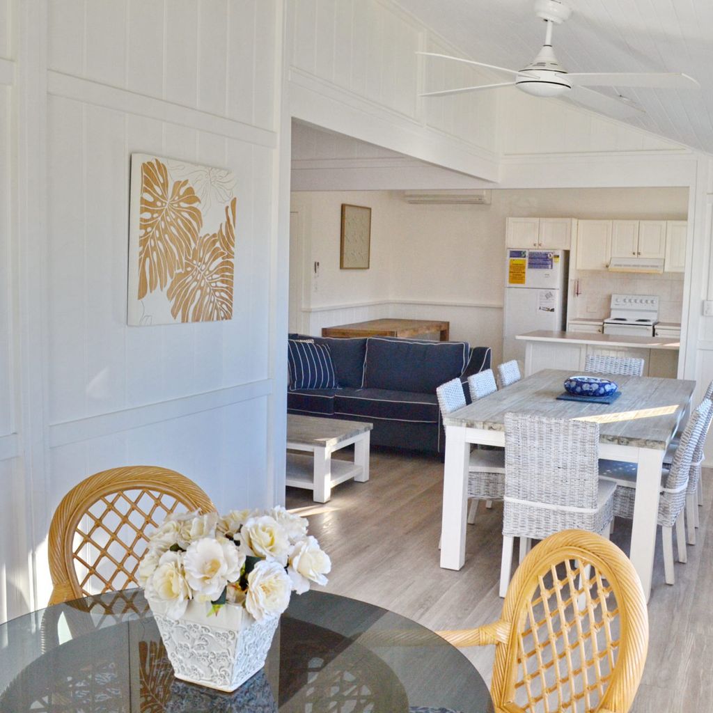 Living and dining area.