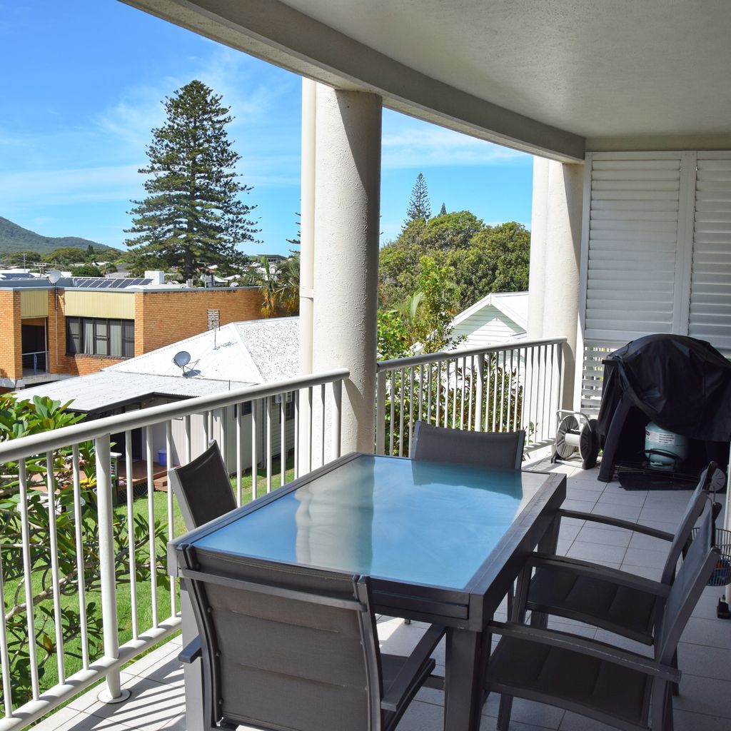 Balcony and outdoor dining. 