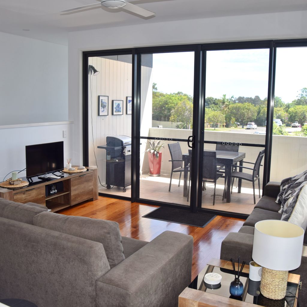 Living area and balcony.