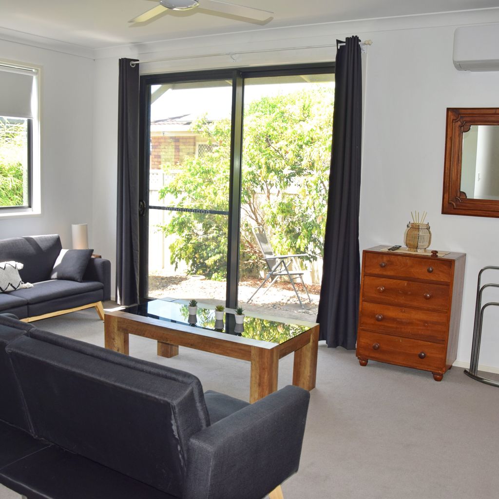 Downstairs living area.