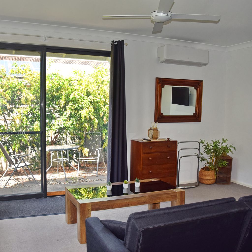 Downstairs living area.