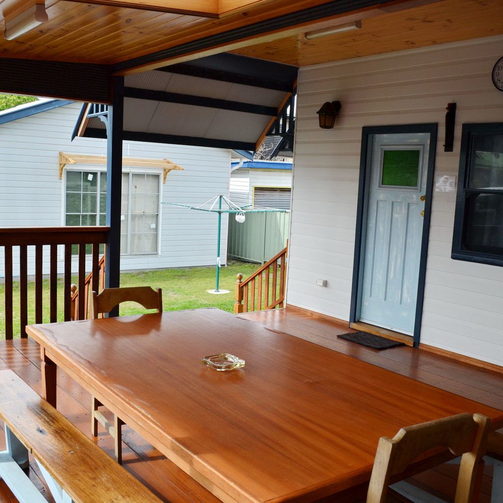 Back deck and outdoor dining.
