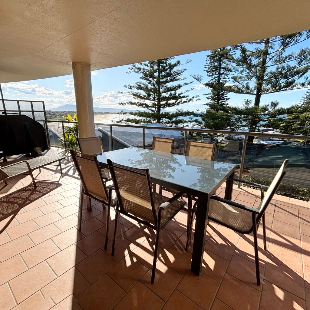 Outdoor dining area.