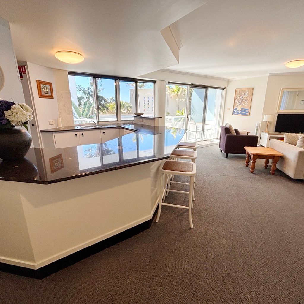 Kitchen and living area.