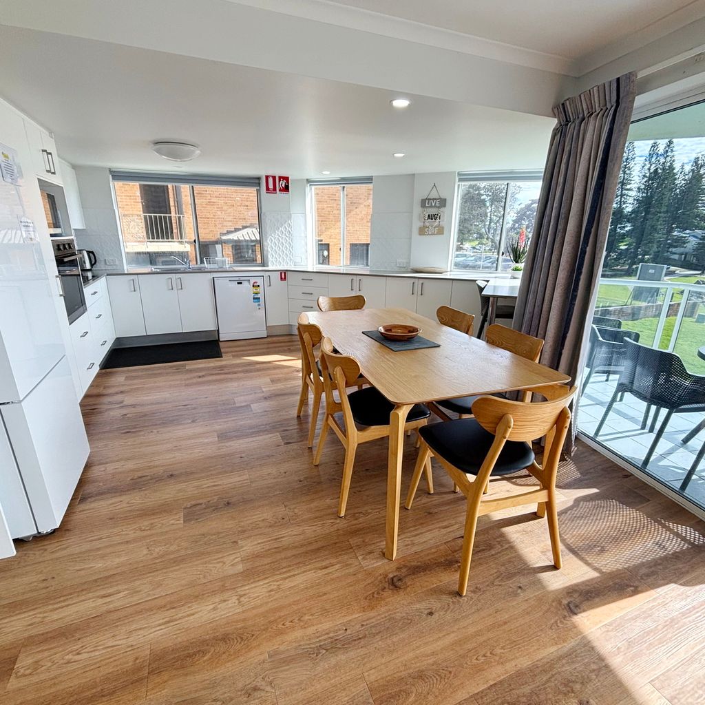 Dining area and kitchen. 