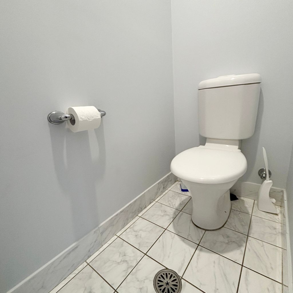 Separate toilet. 