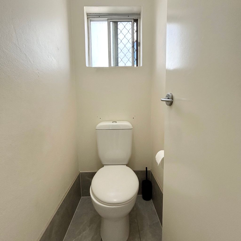 Separate toilet. 