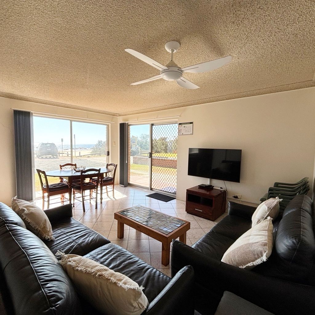 Living area and dining. 
