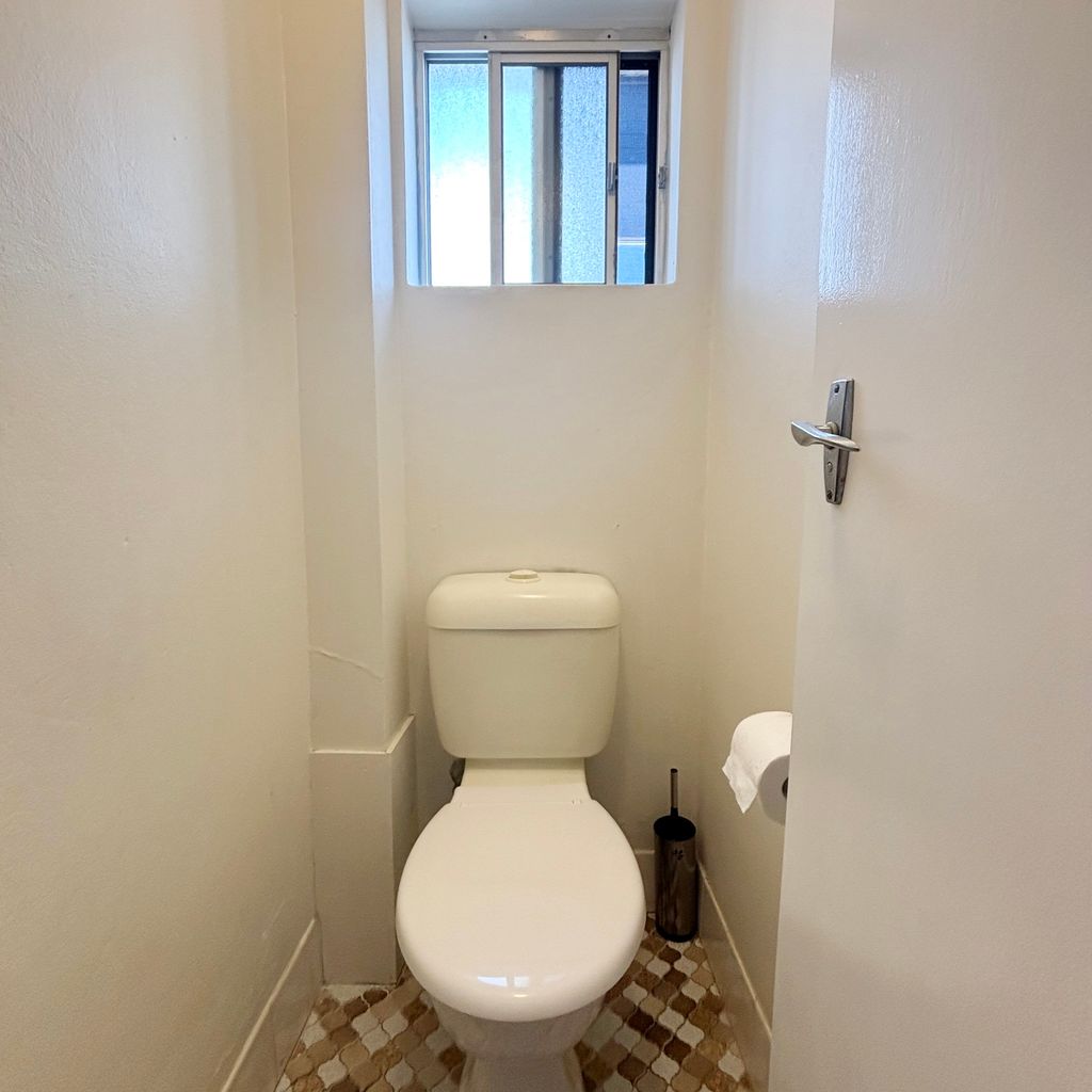 Separate toilet. 