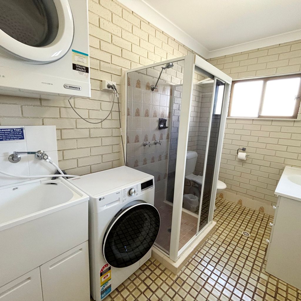 Bathroom and laundry. 