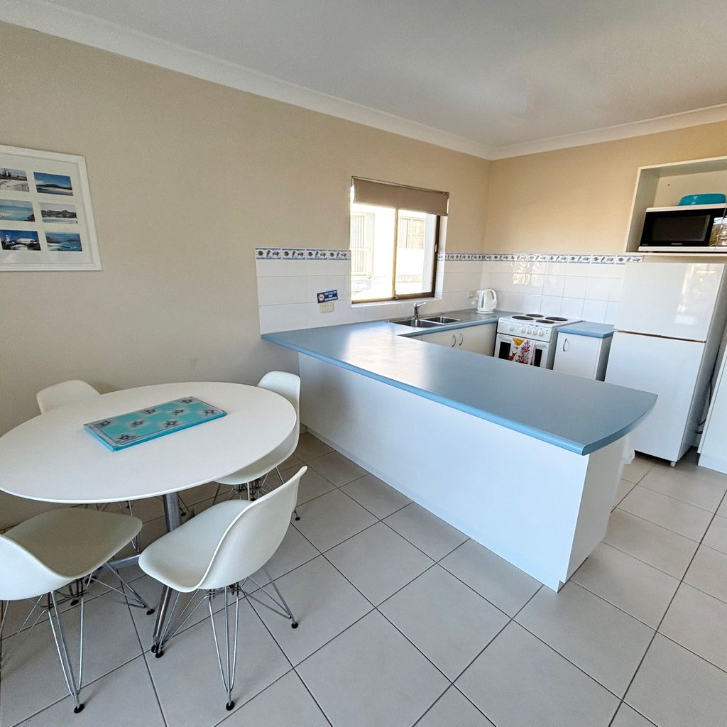 Dining area and kitchen.
