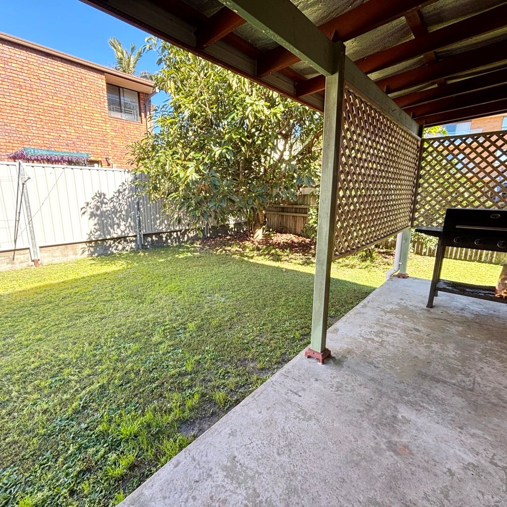 Backyard BBQ area.