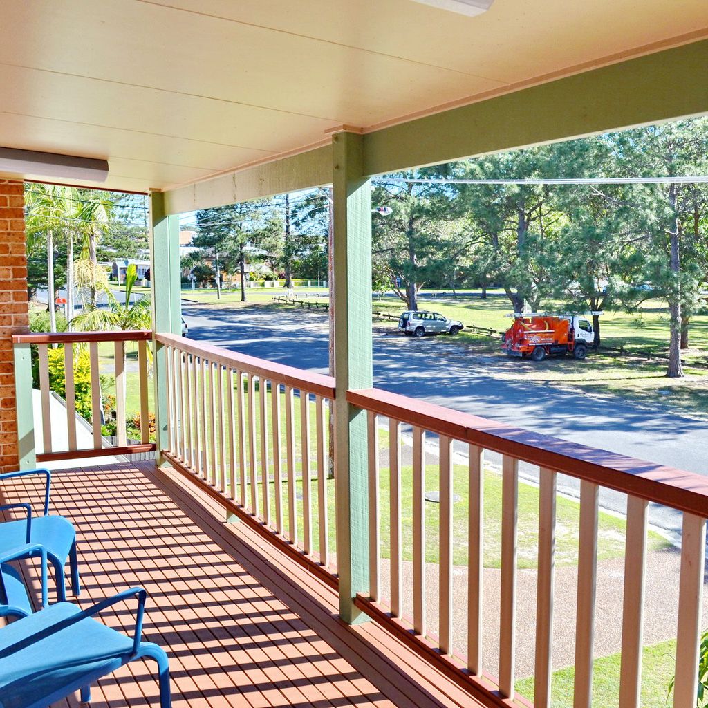 Balcony and park view.